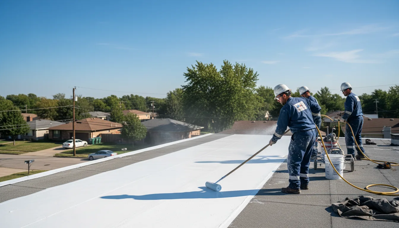 Commercial roof coating in Corcoran, CA near me